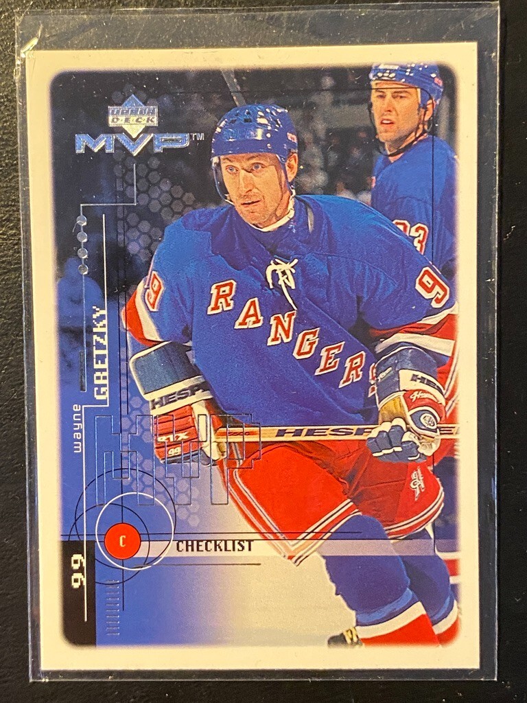 Wayne Gretzky 1999-00 Upper Deck MVP Silver #218 NY Rangers Hockey Card