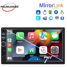 Double 2 Din 7" Car Radio Touchscreen Apple CarPlay Android Auto USB/AUX/TF/FM