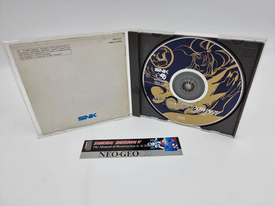 Neo Geo Cd Samurai Shodown Iv Usa Version Used - Image 3 of 4