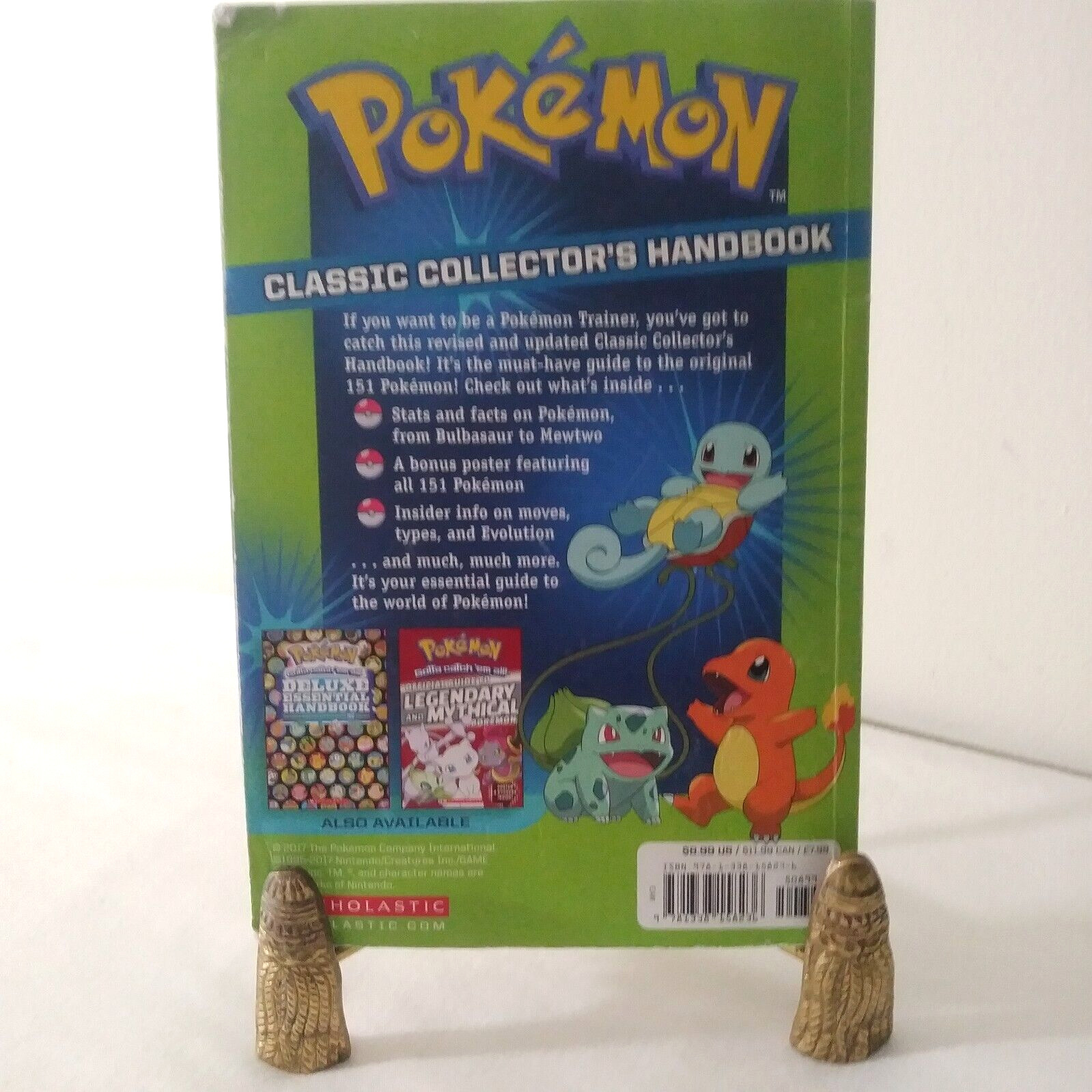Pokemon: Classic Collector's Handbook by Scholastic Paperback Book NO Poster