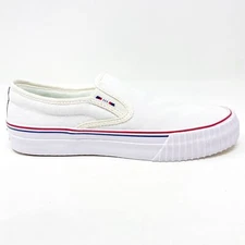 PF Flyers Center Slip On White Womens Shoes PM12OS2F