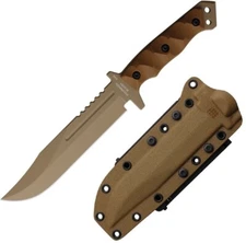 Halfbreed Blades Infantry Fixed Knife 6.88" K340 ISODUR Tool Blade G10 Handle