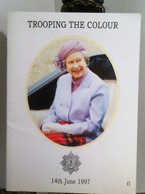 Her Majesty QUEEN ELIZABETH II Trooping The Colour 1997 Program Scots Guard