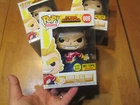 Funko POP MY HERO ACADEMIA SILVER AGE ALL MIGHT # 608 GITD GLOWS  DARK HOT TOPIC