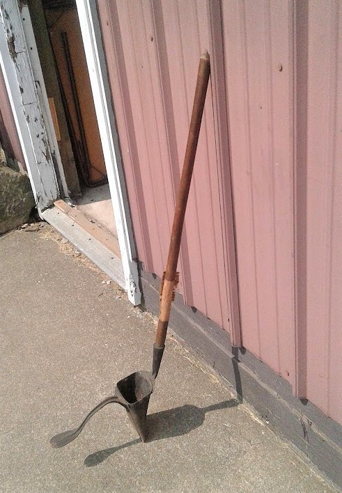 Antique Fireplace Shovel w Hinged Lid 1800s Hearth Tool