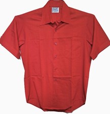 Mens NOS Vtg 70s Butterfly Collar Shirt L