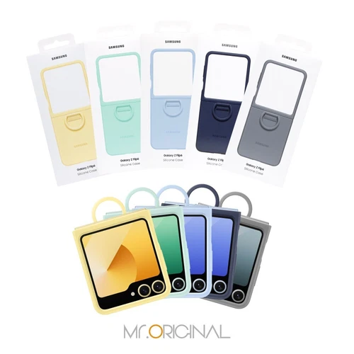 Original Samsung Official Galaxy Z Flip6 Silicone Case with Ring (EF-PF741)