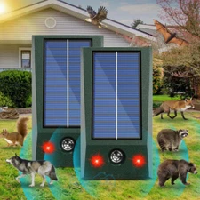 Ultrasonic Sound Pest Repellent Control Solar Wild Animal Repeller Rat Deterrent