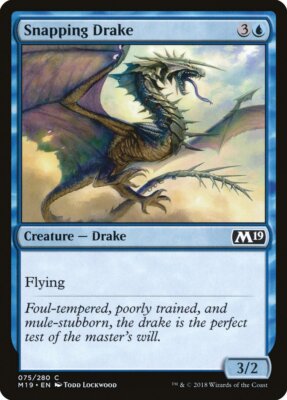 Snapping Drake [Core Set 2019] Magic MTG