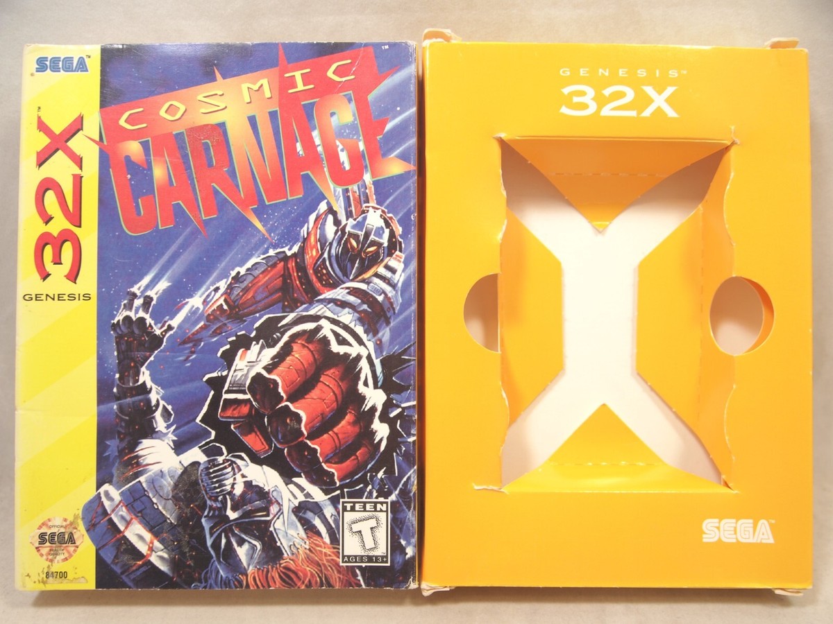 Cosmic Carnage (SEGA Genesis 32X) Cart in Box 10086847000| eBay