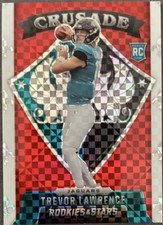 2021 Rookies & Stars Trevor Lawrence RC CRUSADE RED PLAID PRIZM Rookie!