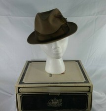 Vintage The Sovereign Steston Felt Fedora Size 6 7/8 w/Box