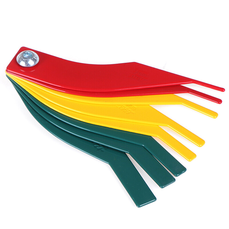 8 in1 Metal Brake Lining Thickness Gauge Measure Ruler Brake Pad Scale