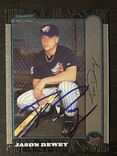 1999 Bowman Chrome #109 Jason Dewey Los Angeles Angels Signed Card Autographed