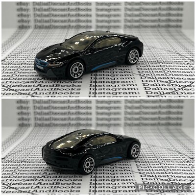 Matchbox '15 BMW i8 Black : 2021 MBX EV & Hybrid HCJ00 Electric Vehicle Exotics