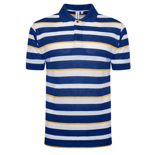 Polo uomo manica corta righe piqué estiva casual lavoro vacanza top M-3XL - Foto 8 di 22