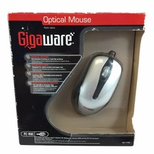 Gigaware Optical Mouse 26-1143 Optical Sensor Includes PS/2 Adapter 3 Buttons