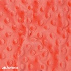 Polka Dot Minky Fabric By The Yard Strawberry Pink