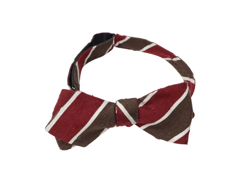 Pajarita SUITSUPPLY para hombre talla única 100 % seda clásica multicolor con estampado de rayas Foto 4 de 4