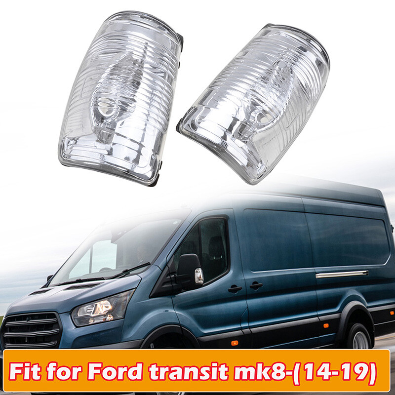 Mirror Turn Signal Light Cover For 2015-22 Ford Transit-250 Transit-350 LH & RH
