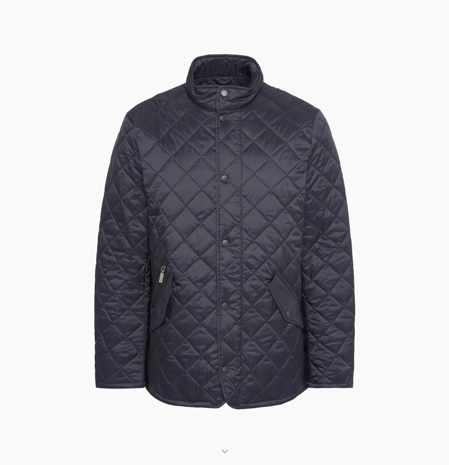 BARBOUR Flyweight Chelsea Quilted Jacket in Navy Blue MSRP$280