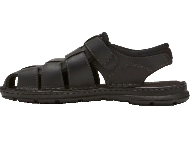 Leather Upper Solid Sandals for Men