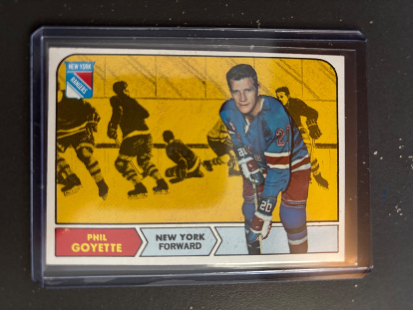 1968-69 TOPPS HOCKEY PHIL GOYETTE #73 GREAT CONDITION!