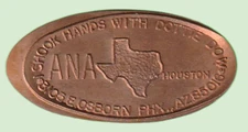 Dottie Dow - I Shook Hands With Dottie Dow - Houston ANA  1978 - Copper Elongate
