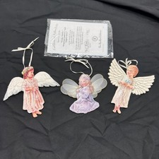 Bradford Editions Heaven's Little Angels Ornaments Set of 3 Porcelain