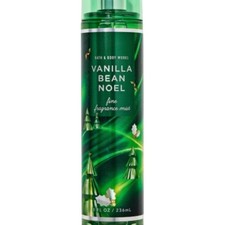 Bath and Body Works Vanilla Bean Noel Fine Fragrance Mist 8 fl oz Green Bottle