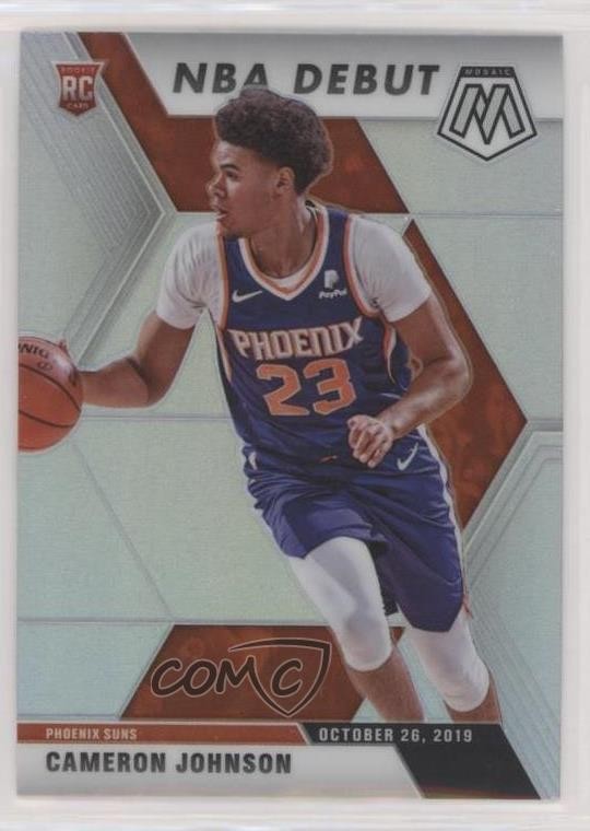 2019-20 Panini Mosaic NBA Debut Silver Prizm Cameron Johnson #265 Rookie RC 04ag
