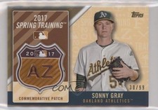2017 Topps MLB Spring Training Logo Gold 30/99 Sonny Gray #MLBST-SG Patch 7xr