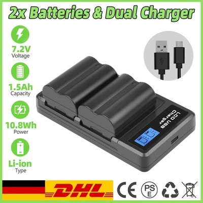 2STK NP-W235 Akku Kamera 1500mAh Für Fujifilm X-T5 T4 VG-XT4 GFX 100S H2S X-H2