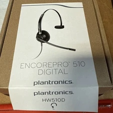 New Plantronics HW510 EncorePro 510 Monaural Over-the-Head Headset C32a