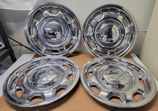 4 Chrome 17 Wheel Skins Hub Caps 8 Hole Rim Covers For 2010-20 Ford F-150 Xl