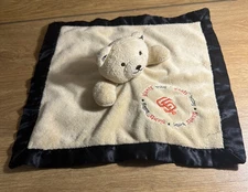 SAN FRANCISCO GIANTS Lovey Silky Plush Bear Security Blanket Beige Baby Toy