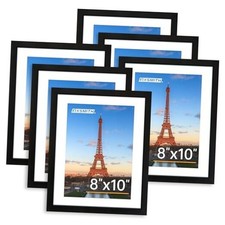 8x10 Picture Frame Set of Photo Frame Bulk with HD Plexiglass, 8" 10" 6