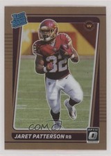 2021 Panini Donruss Optic Rated Rookie Bronze Prizm Jaret Patterson #297 0l88
