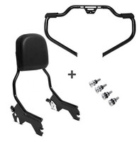 Set STS21 Sissybar + Dockingkit + SturzbüGel FüR Harley Softail Street Bob 18-26