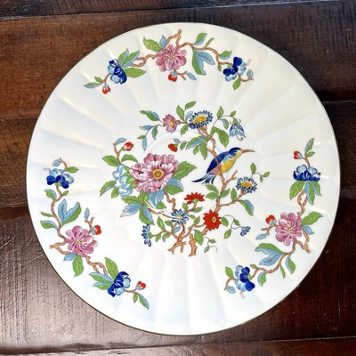 Vtg Aynsley England Pembroke Cake Dessert Plate 10 3/8'' Fine Bone China England