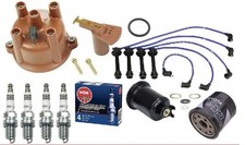 Toyota Corolla Gts 4age Carb Tune-up Cap-rotor-ngk Wires-iridium Spark Plugs Kit