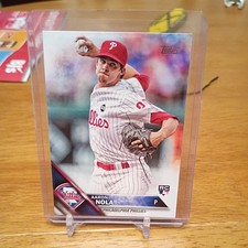 2016 Topps Aaron Nola rc rookie card #133. rookie card picture