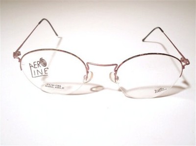 Logo Paris France Aero Line Eyeglasses Frames Marble Rose 47-20 135 Lot 788