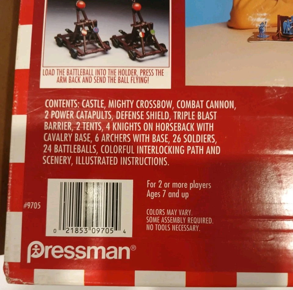 Pressman '95 Weapons & Warriors Castle Siege Game    Extra Pieces No Instruction - Image 4 of 4