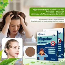 20ct Migraine Relief Patch Headache Pressure Sooth 15 Min Fast Acting Behind Ear