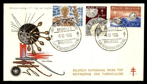 Mayfairstamps Belgium FDC 1960 Diamonds Lace and Man TB First Day Cover aaw_8164