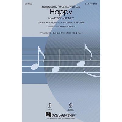 Happy (from Despicable Me 2) 3-Part Mixed by Pharrell Williams