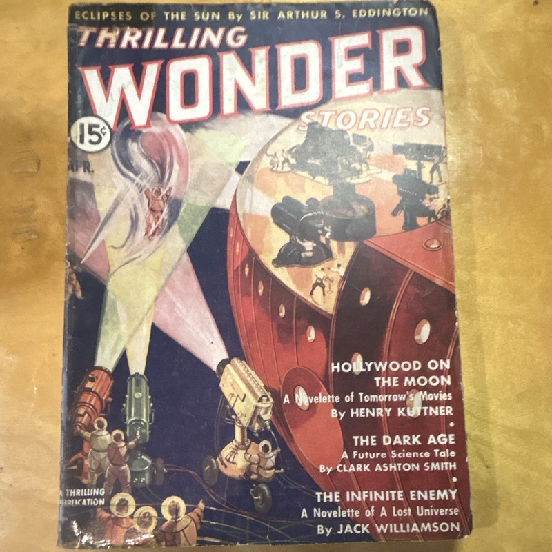 Thrilling Wonder Stories April Sci-Fi English Eddington Kuttner Smith Williamson