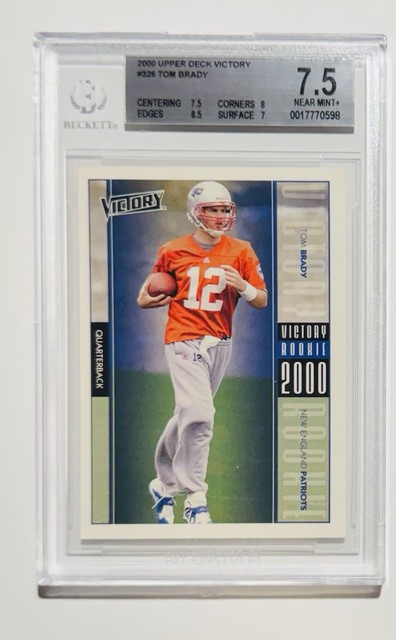 2000 Upper Deck Victory Tom Brady #326 Rookie BGS 7.5