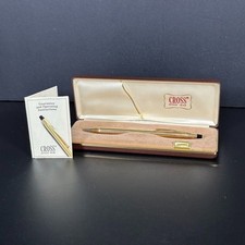 Vintage CROSS CLASSIC Century 1/20 10K Gold Filled Ridged Ballpoint Pen w Case
